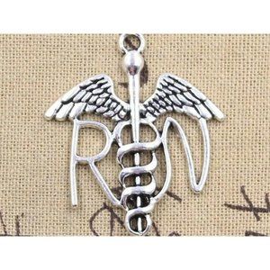 Register Nurse large Clip on Charm with Lobster